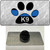 Thin Blue Line Paw K-9 Wholesale Novelty Metal Hat Pin