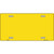 Yellow Solid Metal Novelty License Plate