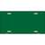 Green Solid Metal Novelty License Plate