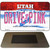 Drive Pink Utah Novelty Metal Magnet M-9679