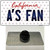 As Fan California Wholesale Novelty Metal Hat Pin
