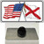 Alabama Crossed US Flag Wholesale Novelty Metal Hat Pin