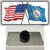 South Dakota Crossed US Flag Wholesale Novelty Metal Hat Pin