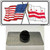 Washington DC Crossed US Flag Wholesale Novelty Metal Hat Pin