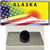 Alaska with American Flag Wholesale Novelty Metal Hat Pin