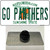 Go Panthers Wholesale Novelty Metal Hat Pin Tag