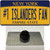 Number 1 Islanders Fan Wholesale Novelty Metal Hat Pin Tag