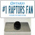 Number 1 Raptors Fan Wholesale Novelty Metal Hat Pin Tag