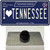 I Heart TN Tennessee Blue Wholesale Novelty Metal Hat Pin Tag