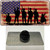 Military Soldiers American Flag Wholesale Novelty Metal Hat Pin Tag