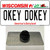 Okey Dokey Wisconsin State Background Wholesale Novelty Metal Hat Pin