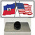 Haiti Crossed US Flag Wholesale Novelty Metal Hat Pin