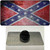 Confederate Flag Scratched Chrome Novelty Metal Hat Pin