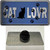 Cat Lover Blue Brushed Chrome Novelty Metal Hat Pin Tag