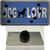Dog Lover Blue Brushed Chrome Novelty Metal Hat Pin Tag