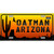 Oatman Flag Arizona Scenic Background Novelty Metal License Plate