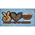 Peace Love Cocoa Novelty Metal License Plate