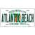 Atlantic Beach Florida Novelty Metal License Plate