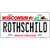 Rothschild Wisconsin Novelty Metal License Plate