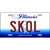 Skol Illinois Novelty Metal License Plate