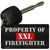Property Of Firefighter Novelty Metal Key Chain KC-9847