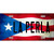 La Perla Puerto Rico Flag Novelty Metal License Plate