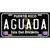 Aguada Puerto Rico Black Novelty Metal License Plate