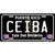 Ceiba Puerto Rico Black Novelty Metal License Plate