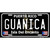 Guanica Puerto Rico Black Novelty Metal License Plate