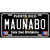 Maunabo Puerto Rico Black Novelty Metal License Plate