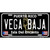 Vega Baja Puerto Rico Black Novelty Metal License Plate