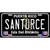 Santurce Puerto Rico Black Novelty Metal License Plate