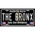 The Bronx Puerto Rico Black Novelty Metal License Plate