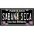 Sabana Seca Puerto Rico Black Novelty Metal License Plate