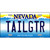 Tailgtr Nevada Novelty Metal License Plate