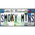 Smoky Mountains License Plate Art Novelty Metal License Plate