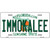 Immokalee Florida Novelty Metal License Plate