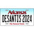 Desantis 2024 Arkansas Novelty Metal License Plate