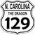 North Carolina Dragon 129 Novelty Metal Highway Shield Sign