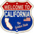 California Established Novelty Metal Highway Shield Sign