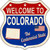 Colorado Established Novelty Metal Highway Shield Sign