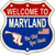 Maryland Established Novelty Metal Highway Shield Sign