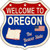 Oregon Established Novelty Metal Highway Shield Sign