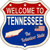 Tennessee Established Novelty Metal Highway Shield Sign