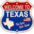 Texas Established Novelty Metal Highway Shield Sign