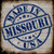 Missouri Stamp On Wood Novelty Metal Square Sign