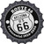 Arizona Route 66 Centennial Novelty Metal Bottle Cap Sign