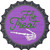 His Treats Purple Novelty Metal Bottle Cap Sign