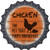 Chicken That Poops Breakfast Novelty Metal Bottle Cap Sign
