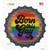 Born This Way Rainbow Novelty Bottle Cap Sticker Decal